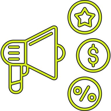 Megafon simgesi, özet biçimi