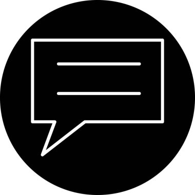 ileti ikonu vektör illüstrasyonu