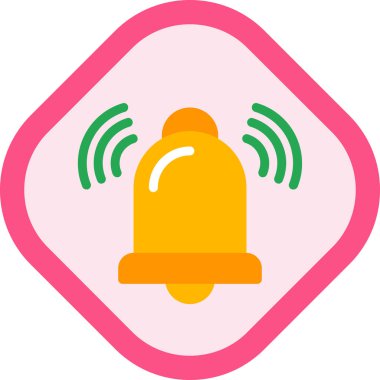 Zil. Web simgesi basit illüstrasyon