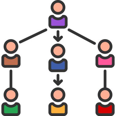 ağ insanları vektör simgesi. düz vektör biçimi.