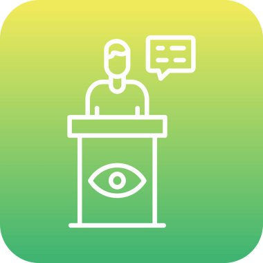 ID kimlik simgesi vektör illüstrasyonu