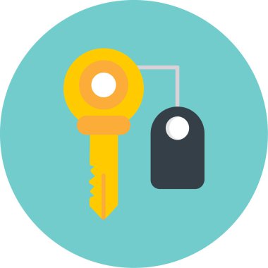 trend biçimi izole edilmiş arkaplanda anahtar simgesi