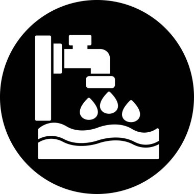 Su. Web simgesi basit tasarım