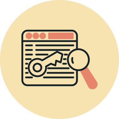 seo modern simgesinin vektör illüstrasyonu