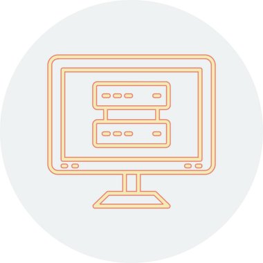 bilgisayar vektör simgesi modern basit tasarım