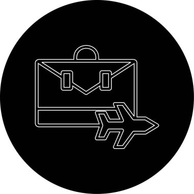 bagaj simgesi için vektör çantası