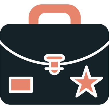 evrak çantası ikonu vektör illüstrasyonu