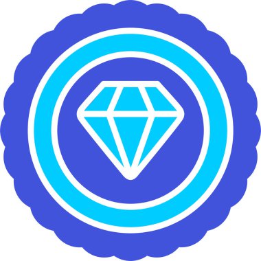 Elmas ikonu. Basit resimleme