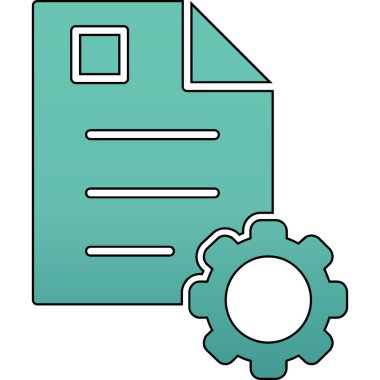 Dişliler ile dizin izole edilmiş ikon vektör illüstrasyon tasarımı