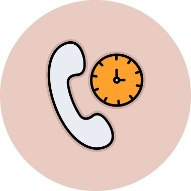 Çizgi film telefonunun vektör çizimi.