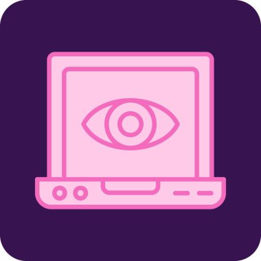 Göz. Web simgesi basit illüstrasyon