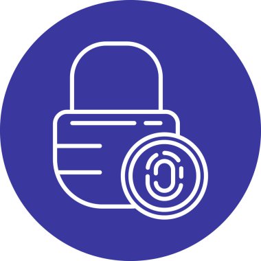 Kilit. Web simgesi basit tasarım