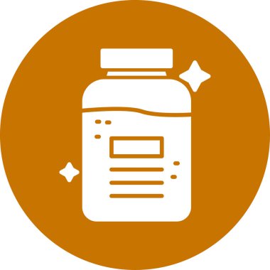 Bir süt şişesinin vektör illüstrasyonu