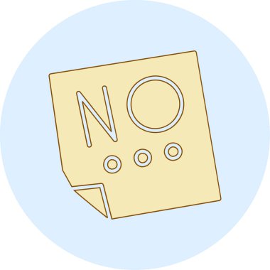 İşaret simgesi yok. vektör illüstrasyonu