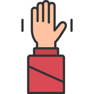 el simgesi vektör illüstrasyonu