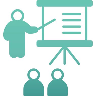 Sunum Simgesi Vektör illüstrasyonu