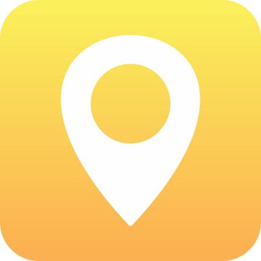 konum pin simgesi, düz biçim tasarımı