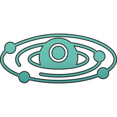 Ağ için bir zincir ve zincir vektör simgesinin mavi ve beyaz renkli izole nesnesi