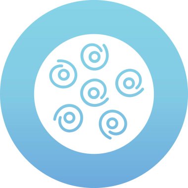 Dairesel bir simgenin vektör illüstrasyonu