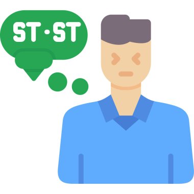 Kabarcık simgesi olan adam