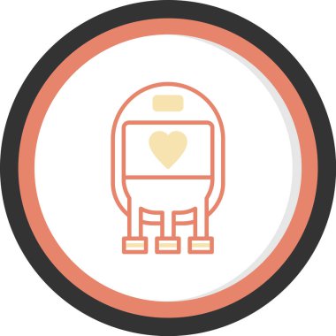 Tren simgesinin vektör illüstrasyonu