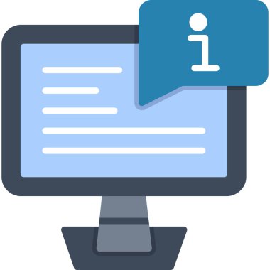 Bilgisayar. Web simgesi basit illüstrasyon