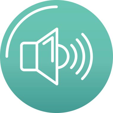 ses simgesi vektör illüstrasyonu