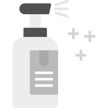 Sprey şişe vektör çizgisi simgesi, özet çizimi, doğrusal konsept