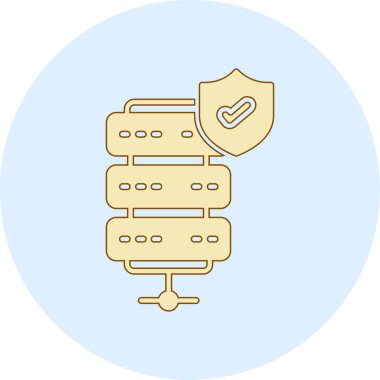 Güvenlik sistemi simgesi. vektör illüstrasyonu