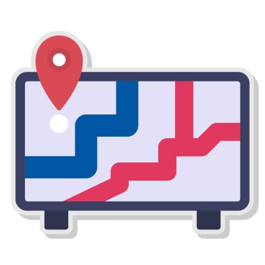 harita işaretleyici konum simgesi vektör illüstrasyon tasarımı