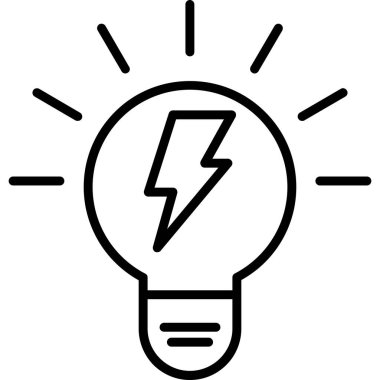 Elektrik lambası. Basit illüstrasyon