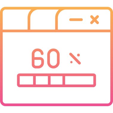 dijital metre simgesi çizimi