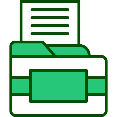 dosya dizini simgesi, vektör illüstrasyonu