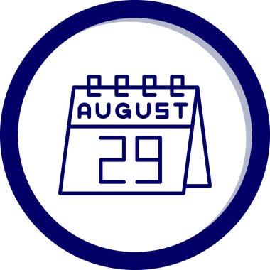 Takvim simgesinin vektör illüstrasyonu