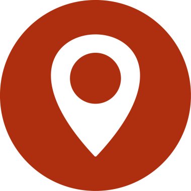 Harita işaretleyici düz vektör simgesi