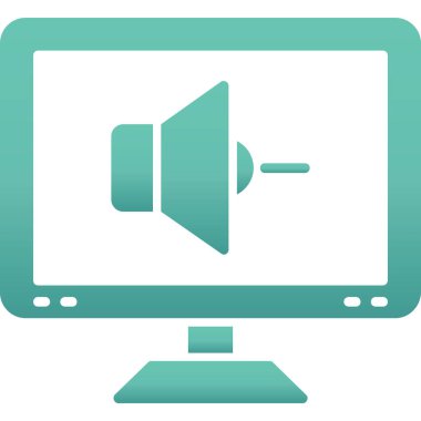 video. Web simgesi basit illüstrasyon