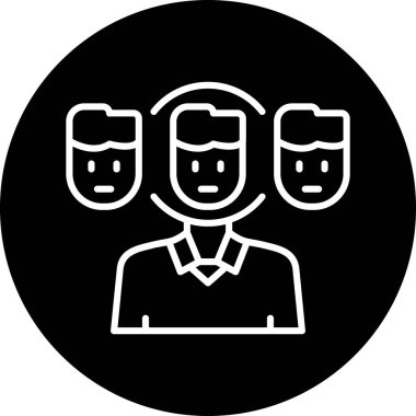 İnsan simgesinin vektör illüstrasyonu