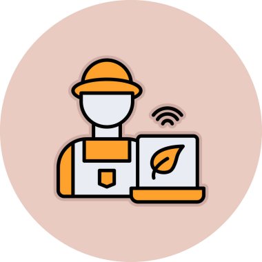 Teslimat adam vektör simgesi