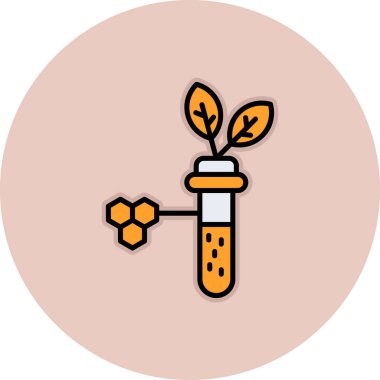 Bitkinin vektör illüstrasyon simgesi