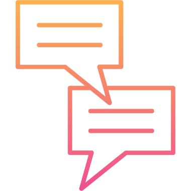 chat web icon simple illustration