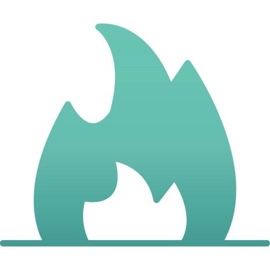 Bir ateşin vektör illüstrasyonu