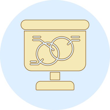 Modern simgenin vektör illüstrasyonu