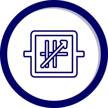 Bir b eksikliği simgesinin vektör çizimi