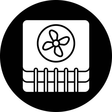 Bir çiçek simgesinin vektör illüstrasyonu