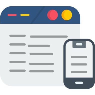 mobil uygulama vektör simgesi