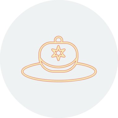 Beyaz arka planda izole edilmiş bir tas çorba ikonu. yemek sembolü stok vektör illüstrasyonu.