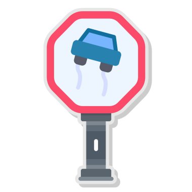 araba yıkama ikonu vektör illüstrasyonu