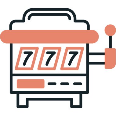 Slot makinesidir vektör simgesi