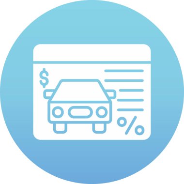 araba simgesi vektör illüstrasyonu