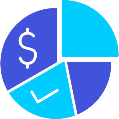 grafik diyagramı ikon vektör çizimi